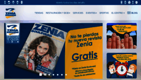 What Zeniaboulevard.es website looked like in 2018 (6 years ago)