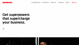 What Zenreach.com website looked like in 2018 (7 years ago)