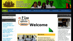 What Zambiaimmigration.gov.zm website looked like in 2018 (6 years ago)