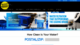 What Zerowater.com website looked like in 2018 (6 years ago)