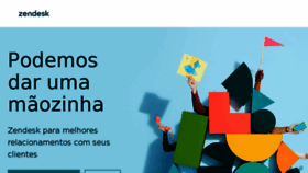 What Zendesk.com.br website looked like in 2018 (7 years ago)