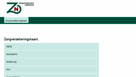 What Zorgverzekeringskaart.nl website looked like in 2018 (6 years ago)