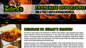 What Zebros.co.za website looked like in 2018 (6 years ago)