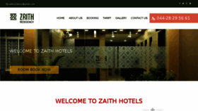 What Zaithresidency.com website looked like in 2018 (6 years ago)