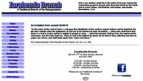 What Zarahemlabranch.org website looked like in 2018 (6 years ago)