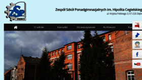 What Zspziebice.pl website looked like in 2018 (6 years ago)