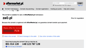 What Za0.pl website looked like in 2018 (7 years ago)