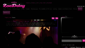 What Zoe-delay.de website looked like in 2018 (6 years ago)