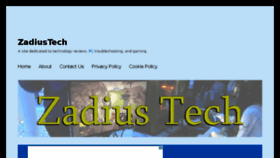 What Zadiustech.com website looked like in 2018 (6 years ago)