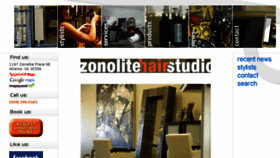 What Zonolitehairstudio.com website looked like in 2018 (6 years ago)