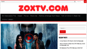 What Zoxtv.com website looked like in 2018 (6 years ago)