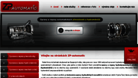 What Zp-automatic.cz website looked like in 2018 (6 years ago)