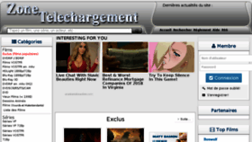 What Zone-telechargement2.top website looked like in 2018 (6 years ago)