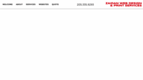 What Zaidanwebdesign.com website looked like in 2018 (6 years ago)