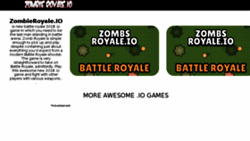 What Zombieroyale.io website looked like in 2018 (6 years ago)