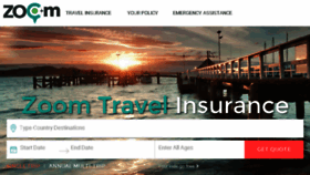What Zoomtravelinsurance.com.au website looked like in 2018 (6 years ago)