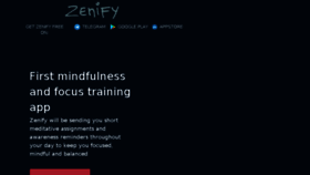 What Zenifyapp.com website looked like in 2018 (6 years ago)