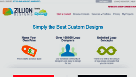 What Zilliondesigns.com website looked like in 2018 (6 years ago)