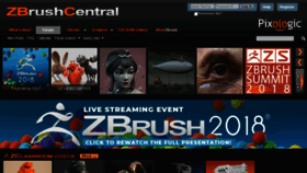 What Zbrushcentral.com website looked like in 2018 (6 years ago)
