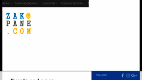 What Zakopane.com website looked like in 2018 (6 years ago)