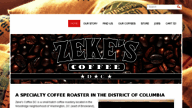 What Zekescoffeedc.com website looked like in 2018 (6 years ago)