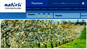 What Zuerioberland-tourismus.ch website looked like in 2018 (6 years ago)