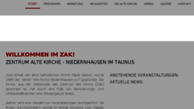 What Zak-niedernhausen.de website looked like in 2018 (6 years ago)
