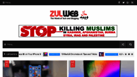 What Zulweb.com website looked like in 2018 (6 years ago)