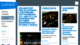 What Zamus.de website looked like in 2018 (6 years ago)