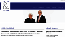 What Zettl-partner.de website looked like in 2018 (6 years ago)