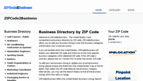 What Zipcode2business.com website looked like in 2018 (6 years ago)