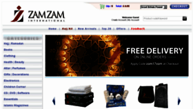 What Zamzamdirect.com website looked like in 2018 (6 years ago)