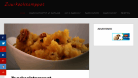 What Zuurkoolstamppot.nl website looked like in 2018 (6 years ago)