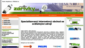 What Zarivky.cz website looked like in 2018 (6 years ago)