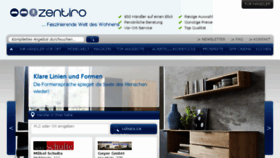 What Zentiro.de website looked like in 2018 (6 years ago)