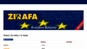 What Zirafaprevoz.com website looked like in 2018 (5 years ago)