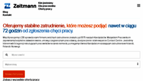 What Zeitmann.pl website looked like in 2018 (6 years ago)