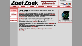 What Zoefzoek.nl website looked like in 2018 (6 years ago)