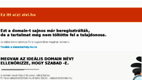 What Zivi.hu website looked like in 2018 (6 years ago)