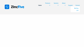 What Zincfive.com website looked like in 2018 (6 years ago)