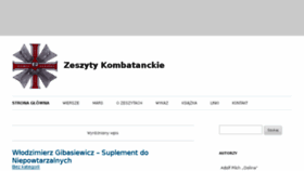 What Zeszytykombatanckie.pl website looked like in 2018 (6 years ago)