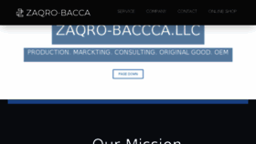 What Zaqrobacca.com website looked like in 2018 (6 years ago)