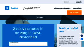 What Zorgselect.nl website looked like in 2018 (5 years ago)