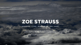 What Zoestrauss.com website looked like in 2018 (6 years ago)