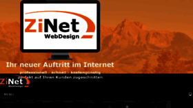 What Zinet.ch website looked like in 2018 (5 years ago)