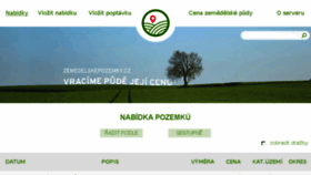 What Zemedelskepozemky.cz website looked like in 2018 (5 years ago)