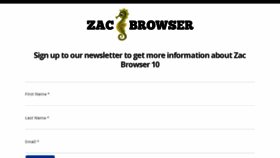 What Zacbrowser.com website looked like in 2018 (5 years ago)
