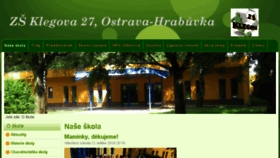 What Zsklegova.cz website looked like in 2018 (5 years ago)