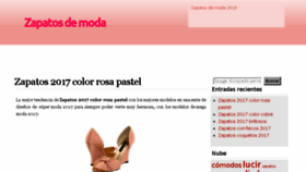 What Zapatosmoda.org website looked like in 2018 (5 years ago)