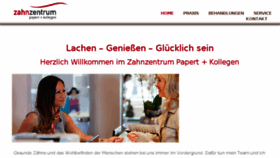 What Zahnzentrum-papert.de website looked like in 2018 (6 years ago)